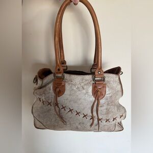 Bed Stu Bruna Leather Tote Bag Nectar Lux Tan Rustic